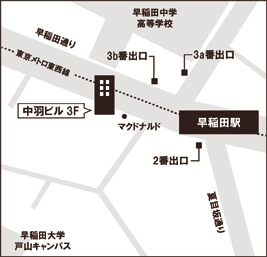 エンカレッジ早稲田駅前マップ