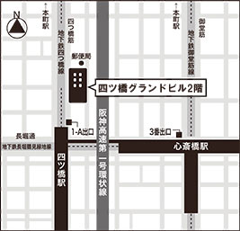 エンカレッジ心斎橋マップ