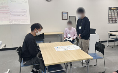 面接のロールプレイ